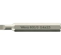 Wera 800 Micro Embout pour vis à tête fendue 2.5 mm