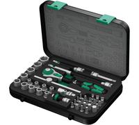 Wera 8100 SA 2 Jeu cliquet Zyklop Speed à emmanchement 1/4"", métrique, 42 pièces - 05003533001