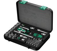 Set de douilles et d'embouts de vissage 1/4" WERA 8100 SA 4 Zyklop 1/4" Imperial (41 pièces)