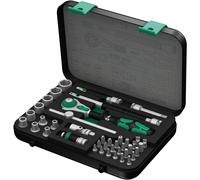 Wera Jeu cliquet Zyklop Speed 8100 SA 4 - Carré 1/4" (6,3 mm) Système impérial 41 pièces
