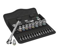 Set de douilles et d'embouts de vissage 1/4" WERA 8100 SA 7 Zyklop Metal 1/4" (28 pièces)