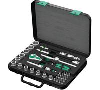 Wera 8100 SB 4 Jeu cliquet Zyklop Speed à emmanchement 3/8"", syst. impérial, 38 pièces - 05003596001