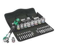 Wera 8100 SB 6 Jeu Cliquet Zyklop Speed - À Emmanchement 3/8" - Métrique - (Jeu De 29pcs)