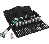 Wera 05004049001 8100 SB 9 Jeu cliquet Zyklop Speed à carré 3/8“, système impérial, 29 pièces
