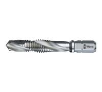 Wera 847 HSS Taraud combiné, queue HEX, M3 / M4 / M5 / M6 / M8 / M10, Taille:M5
