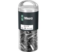 Wera 851/1 Z DIY 100 SiS 851/1 Z (100xPH2/25) DIY Box Recess-Bits Embout cruciforme PH 2 Acier à outils allié, extra-rigide D 6.3 100 pc(s)