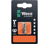 Wera 855/1 IMP DC Impaktor Bits SB PZ 2 05073921001 Embout pour vis cruciformes Pozidriv