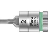 Wera 8740 A 05003330001 6 pans intérieurs Douille-embout 2 mm 1/4 (6.3 mm)