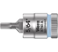 Wera 8740 A 05003380001 6 pans intérieurs Douille-embout 5/64 1/4 (6.3 mm)