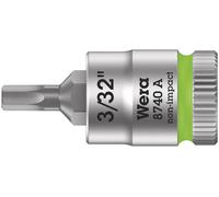 Wera 8740 A 05003381001 6 pans intérieurs Douille 1/4 (6.3 mm)