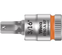 Wera 8740 A 05003386001 6 pans intérieurs Douille 3/16\ 1/4\ (6.3 mm)