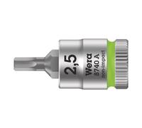 Wera 8740 A 05003331001 6 pans intérieurs Douille-embout 2.5 mm 1/4 (6.3 mm)