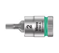 Wera 8740 A Douille-embout Zyklop pour vis à six pans creux, à emmanchement 1/4", 2 x 28 mm Quantité:1