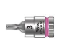 Wera 8740 A HF Douille-embout Zyklop pour vis à six pans creux, à emmanchement 1/4" avec fonction de retenue, 3 x 28 mm Quantité:1