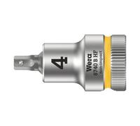 Wera 8740 B HF Douille-embout Zyklop pour vis à six pans creux, à emmanchement 3/8" avec fonction de retenue, 4 x 35 mm Quantité:1