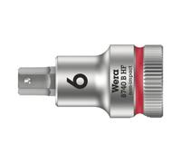 Wera 05003035001 8740 B HF Douille-embout Zyklop, Rouge