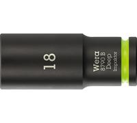 Wera 05005559001 8790 B Douilles Impaktor Deep avec emmanchement 3/8", 18 x 63 mm