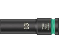 Wera 05004830001 8790 C Impaktor Deep Douille 1/2", Turquoise, 13.0 x 83.0 mm Noir