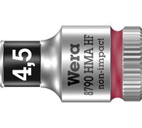 Wera 05003718001 8790 Hma Hf Douille Zyklop à emmanchement 1/4", 4, 5 mm, Rouge