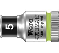 Wera 8790 HMA 05003719001 6 pans extérieurs Douille 5 mm 1/4 (6.3 mm)