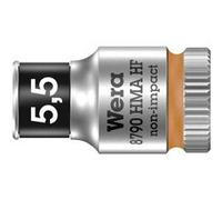 Wera Douille Zyklop 8790 HMA HF 5 mm à emmanchement 1/4" Orange vif