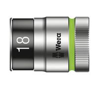 Wera 8790 HMC HF Douille Zyklop à emmanchement 1/2" (HF = avec fonction de retenue), 18 x 37 mm Quantité:1
