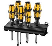 Wera 932/6 pour latelier Jeu de tournevis 6 pièces vis à fente, cruciforme Phillips G