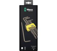 Wera 950/13 Hex-Plus Imperial 1 6 pans intérieurs Jeu de clés mâles coudées 3/8 pouces, 5/16 pouces, 1/16 pouces, 1/4 pouces