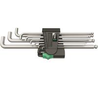 Wera 950/9 Hex-plus 4 L-key Set Chrome Plated Métrique 9 Pièces 05073594001