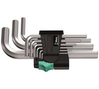 Wera 950/9 Hex-plus 5 Chrome Plaqué L-CLÉ Set 9 Pièce Métrique 05021406001