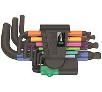 Wera 950/9 Hex-Plus Multicolour 2 6 pans intérieurs Jeu de clés mâles coudées 1.5 mm, 2 mm, 2.5 mm, 3 mm, 4 mm, 5 mm, 6 mm, 8 mm