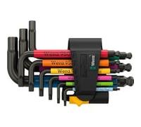Wera Jeu de clés mâles coudées 950/9 Hex-Plus Multicolour Imperial – 5/64, 3/32, 1/8, 5/32 pouces