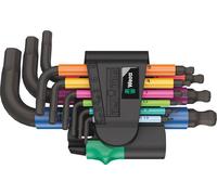 Wera 950/9 Hex-Plus Multicolour 2 6 pans intérieurs Jeu de clés mâles coudées 9 pièces