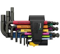 Wera 950/9 Hex-Plus Multicolour Imperial 3 6 pans intérieurs Jeu de clés mâles coudées 5/64 pouces,