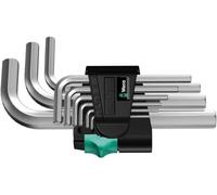 Wera 950/9 SM N 6 pans intérieurs Jeu de clés mâles coudées 1.5 mm, 2 mm, 2.5 mm, 3 mm, 4 mm, 5 mm, 6 mm, 8 mm, 10 mm 9 pièces