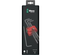 Wera 950 PKL/9 BM SB SiS 6 pans intérieurs Jeu de clés mâles coudées 1.5 mm, 2