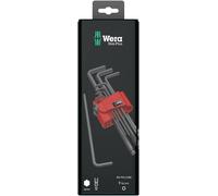 Wera 950 PKL/9 BM SB SiS 6 pans intérieurs Jeu de clés mâles coudées 1.5 mm, 2 mm, 2.5 mm, 3 mm, 4 m
