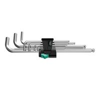 Wera 950 PKL/9 SM N 6 pans intérieurs Jeu de clés mâles coudées 1.5 mm, 2 mm, 2.5 mm, 3 mm, 4 mm, 5 mm, 6 mm, 8 mm, 10 mm 9 pièces