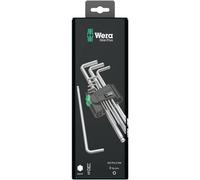 Wera Jeu de clés mâles coudées 950 PKL/9 SM N SB 6 pans intérieurs 1,5–10 mm 9 pièces chromées