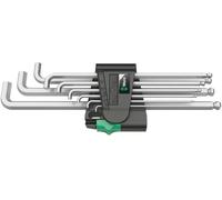 Wera 950 PKLS/9 SM SB 6 pans intérieurs Jeu de clés mâles coudées 1.5 mm, 2 mm, 2.5 mm, 3 mm, 4 mm, 5 mm, 6 mm, 8 mm, 10 mm