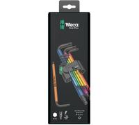 Wera 950 SPKL/9 SM N 6 pans intérieurs Jeu de clés mâles coudées 1.5 mm, 2 mm, 2.5 mm, 3 mm, 4 mm, 5 mm, 6 mm, 8 mm, 10
