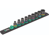 Wera 9608 Magnetic rail B Impaktor 1 Socket Set 1cm Drive SAE 05005452001