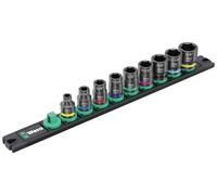 Wera 9608 Nuss-Magnetleiste B Impaktor Imperial 1 Jeu de clés à douille en pouces 3/8\ 10 pièces 05005452001