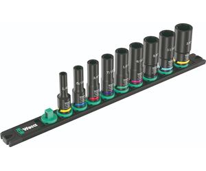 Wera 9661 Magnetic Rail B Impaktor Deep Imperial 1 Douille Set 1cm 05005591001