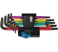 Wera 967/9 Tx HF 1 L-CLÉ Torx nsemble - 9 Pièce, avec Support, Multicolore