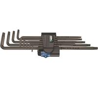 Wera 967/9 Tx XL HF 1 Torx L-CLÉ Ensemble Avec Tenant Fonction 9 Pièces