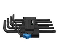 Wera 967 L/9 TORX® HF TORX® intérieur Jeu de clés mâles coudées T 8, T 9, T 10, T 15, T 20, T 25, T 27, T 30, T 40 9 pièces