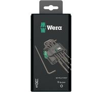 Wera 967 PKL/9 SB SiS TORX® intérieur Jeu de clés mâles coudées T 8, T 9, T 10, T 15, T 20, T 25, T 27, T 30, T 40 9 pièces