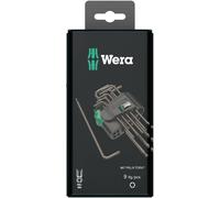 Wera 967 PKL/9 SB SiS TORX® intérieur Jeu de clés mâles coudées T 8, T 9, T 10, T 15, T 20, T 25, T 27, T 30, T 40 9 pièces