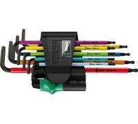 Wera 967 SPKL/9 Multicolour TORX® intérieur, Tamper Resistant TORX® Profil Jeu de clés mâles coudées T 8, T 9, T 10, T 15, T 20